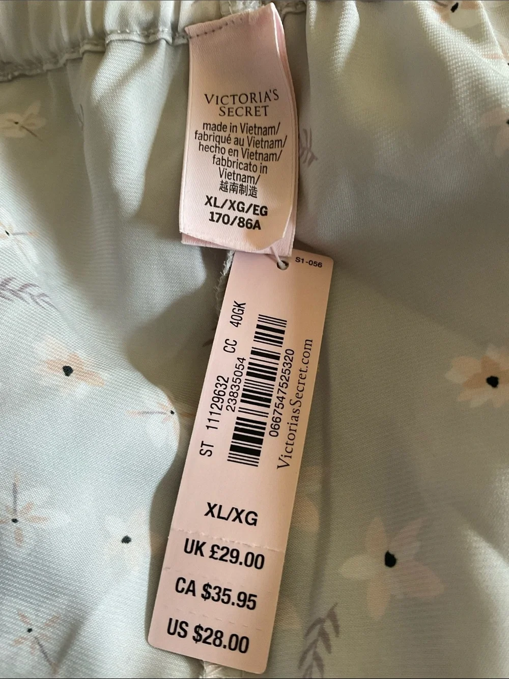Victoria’s Secret silk & lace sleep bottoms